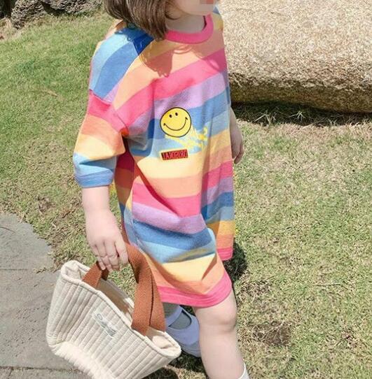 子供服★ワンピース★韓国風子供服★キッズ女の子★半袖★90-140CM