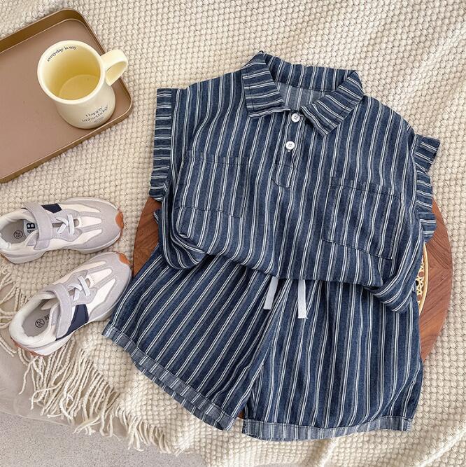 子供服★トップス+パンツ★セットアップ★韓国風子供服★キッズ男の子★90-140CM