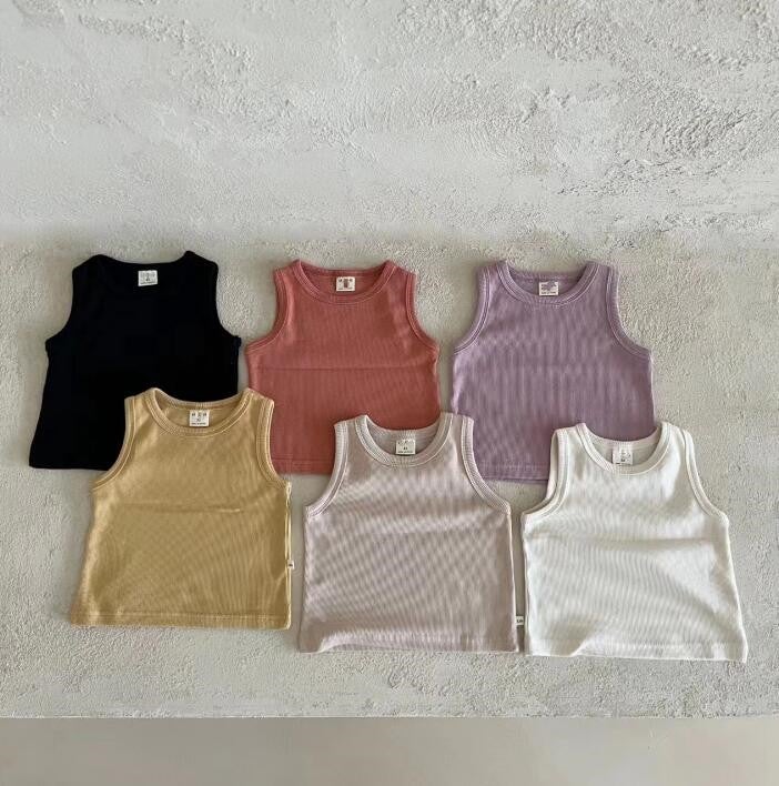 2023★春夏新作★韓国風ベビー服★ベスト★6色73-100CM