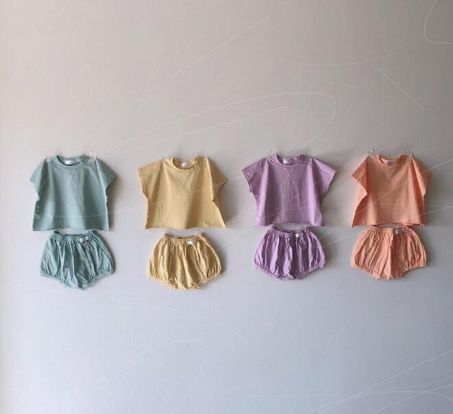 2023★春夏新作★韓国風ベビー服★トップス+ズボン2セット★4色66-90CM