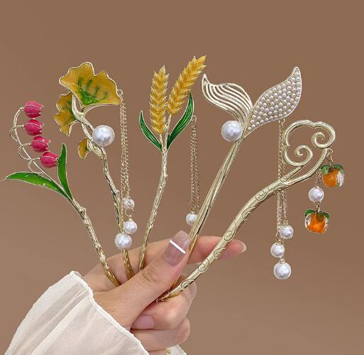 レディース★簪★髪飾り★まとめ髪用★ヘアアクセサリー★気質★4色