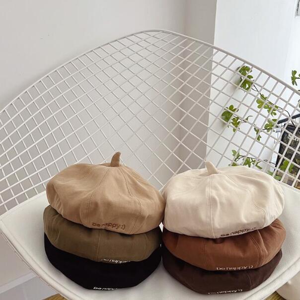 子供用★帽子★キッズ帽子★キッズ★韓国風★ベレー帽★男女兼用★カジュアル★6色