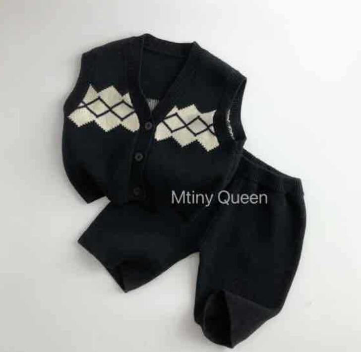 2023秋新作★キッズ服　ニットベスト&ズボン分けて販売★80-130★