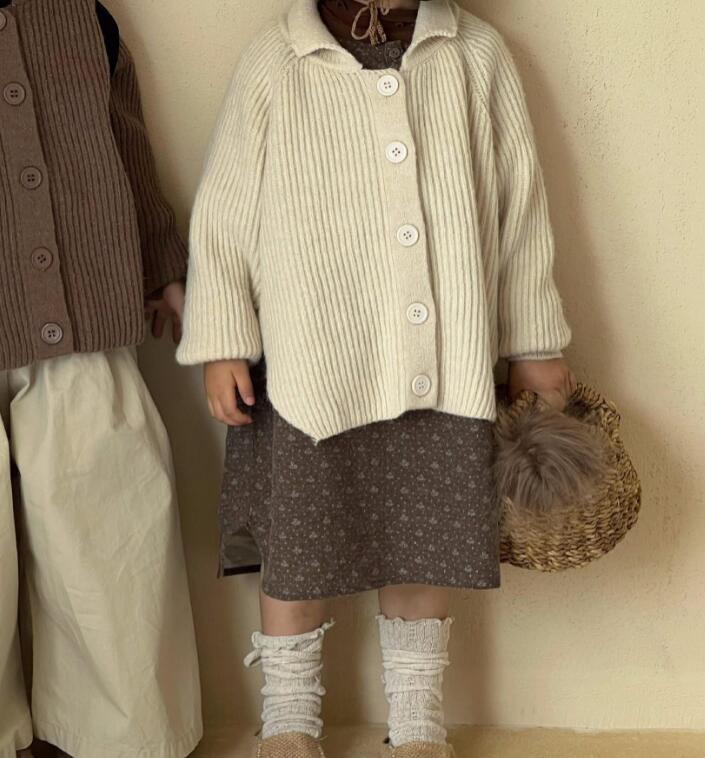 2023秋新品J★子供服　カーディガン★80-140cm★2色