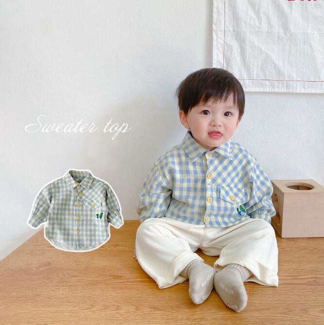 子供服★トップス★ワイシャツ★韓国風子供服★ベビー★格好いい★長袖★66-90CM