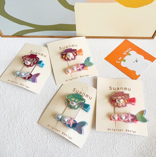 髪飾り★まとめ髪用★ヘアアクセサリー★子供用★キッズ★ヘアピン★2枚入り★多色