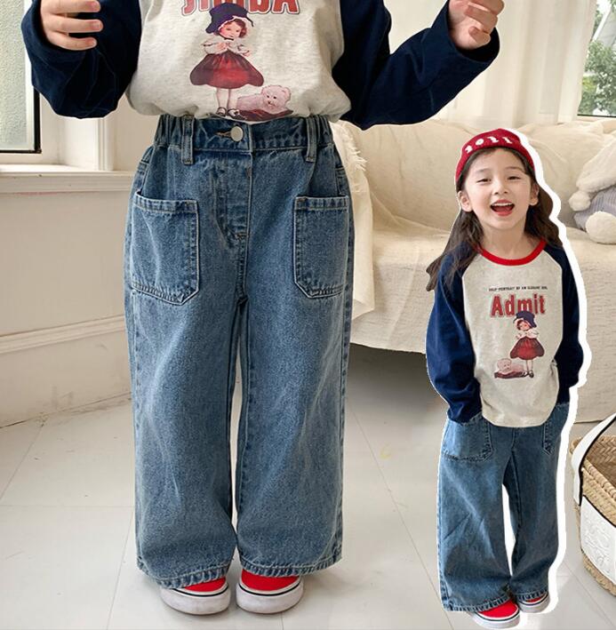 2023★春秋新作★韓国風子供服★ジーンズ★90-150CM