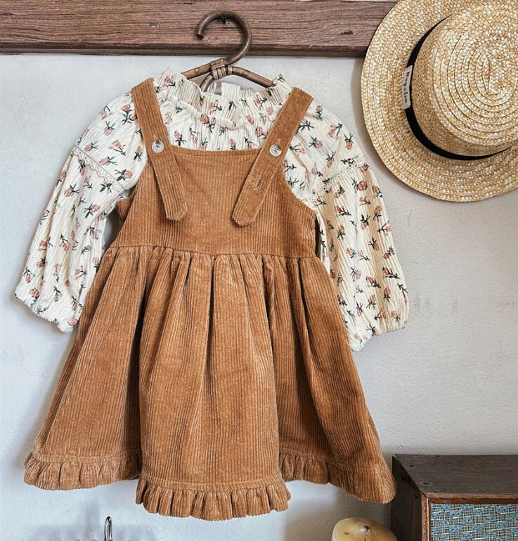 2023秋新作★子供服　ワンピース★90-130cm★