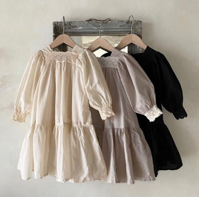 2023★春秋新作★韓国風子供服★ワンピース★3色80-120CM