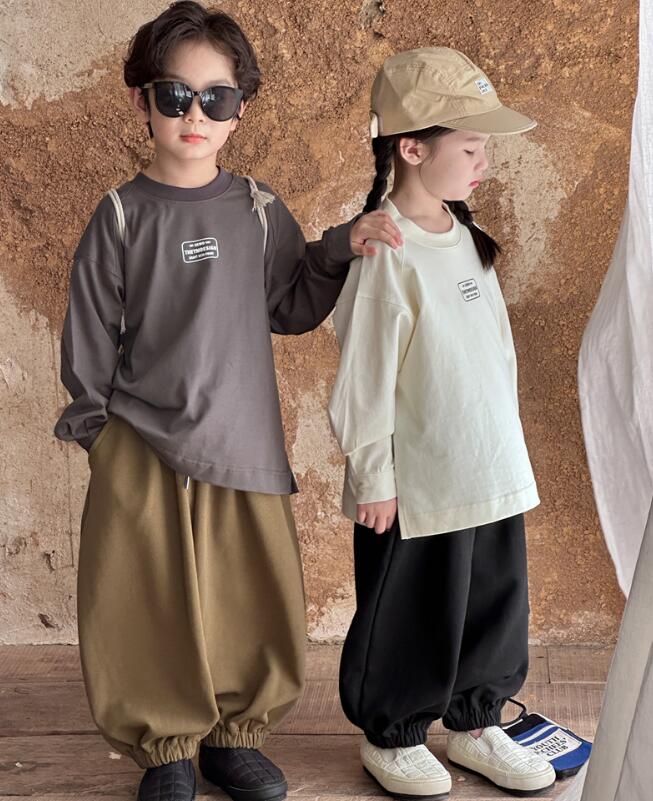 2023★春秋新作★韓国風子供服★Tシャツ★2色90-140CM