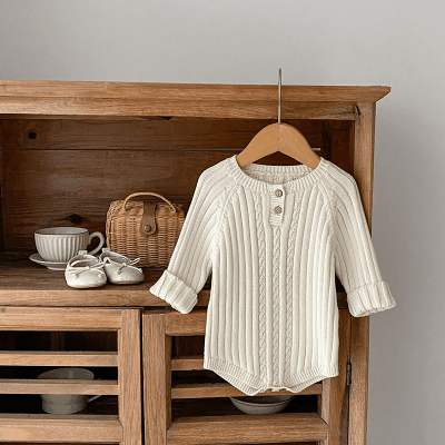 秋冬新作 ユニセックス 子供服 カバーオール 連体服 0-3歳 ニット セーター ロンパース 66-90