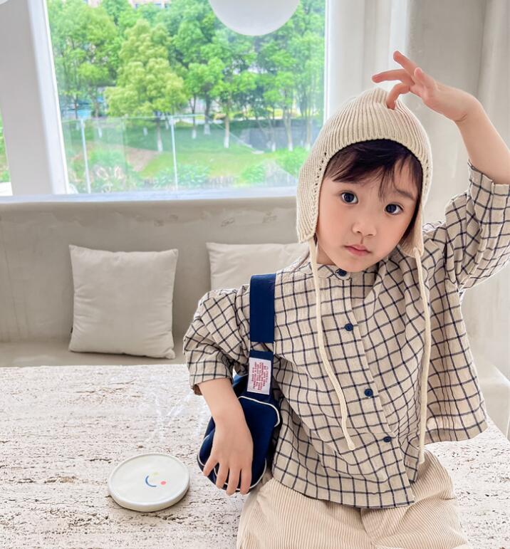 2023★春秋新作★韓国風子供服★シャツ★2色80-130CM