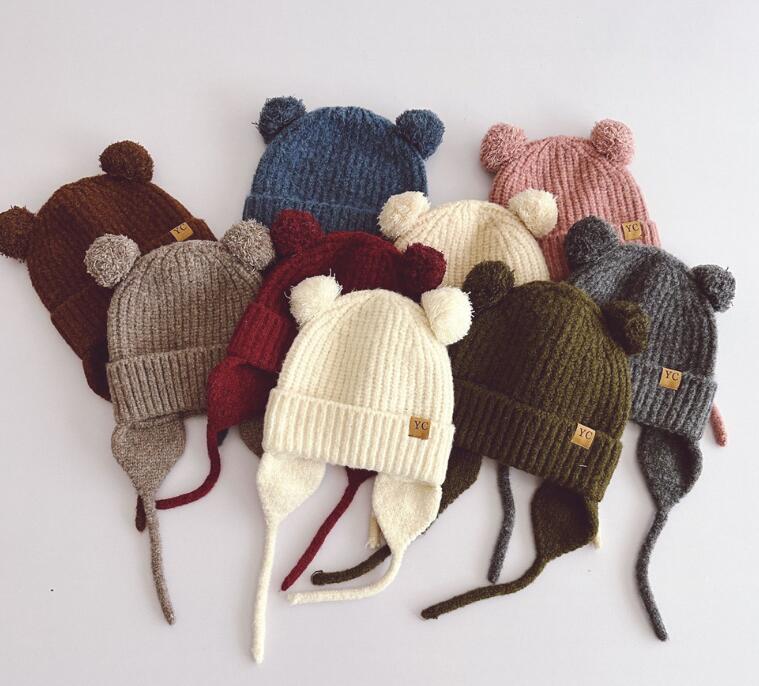 2023秋冬新品★子供用★帽子　ニットハット★9色選べ