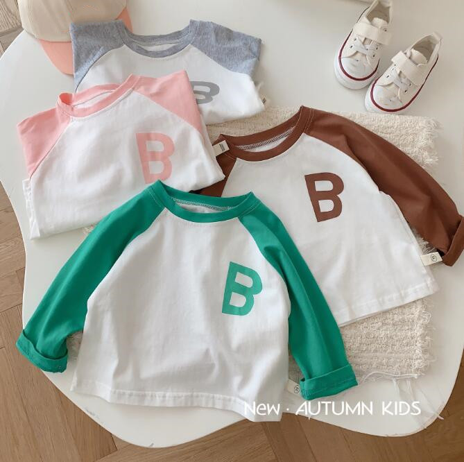 「2023秋」子供服★トップス★Tシャツ★韓国風子供服★キッズ★男女兼用★4色★73-130CM