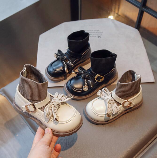 「2023秋」靴★子供靴★シューズ★キッズ女の子★ショートブーツ★2色★26-36#