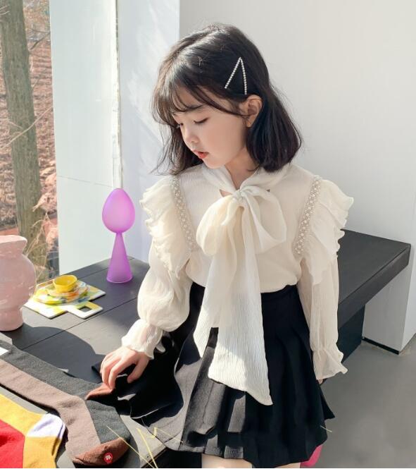 2023★春秋新作★韓国風子供服★シャツ★スカート★分けて販売★2色5-13