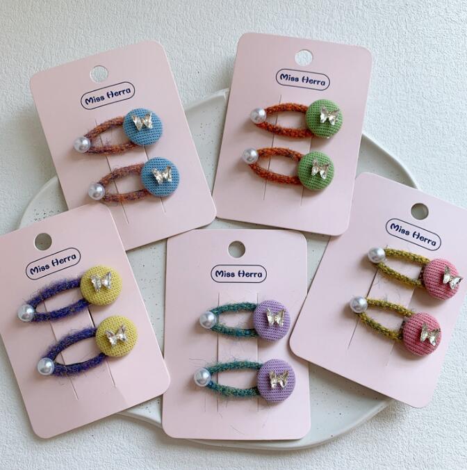 髪飾り★まとめ髪用★ヘアアクセサリー★子供用★キッズ★ヘアピン★2枚入り★多色