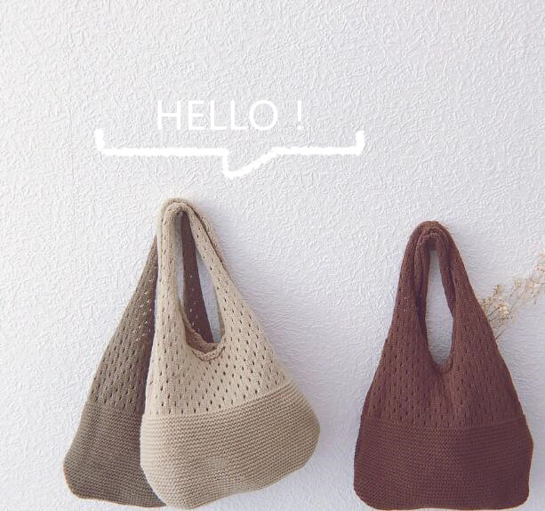 バッグ★子供用★ハンドバッグ★ショルダーバッグ★ニットバッグ★キッズ★5色