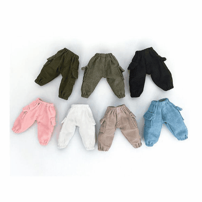 ドール用衣装 人形doll 着せ替え ob11/BJD/blythe/DDF/ymy/pd9 ロングズボン スラックス パンツ 7色