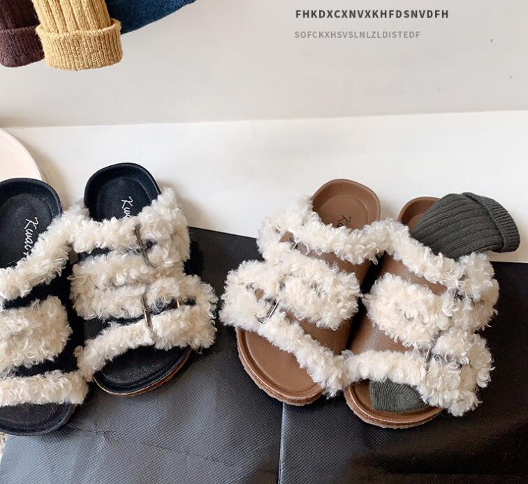 2023冬新入荷★子供靴★シューズ★ボア単靴　タグ23-32★2色