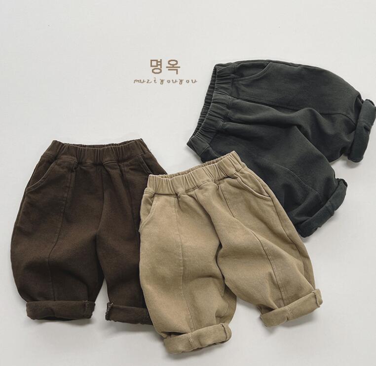 2023秋冬★キッズ服　厚手ズボン★80-130★3色