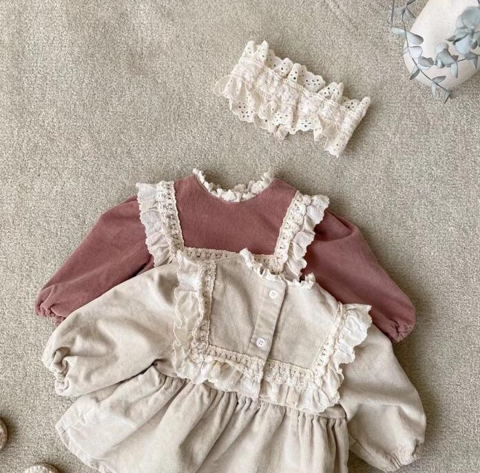 2023★春秋新作★韓国風子供服★トップス+ズボン2セット★コーデュロイ★2色73-100CM