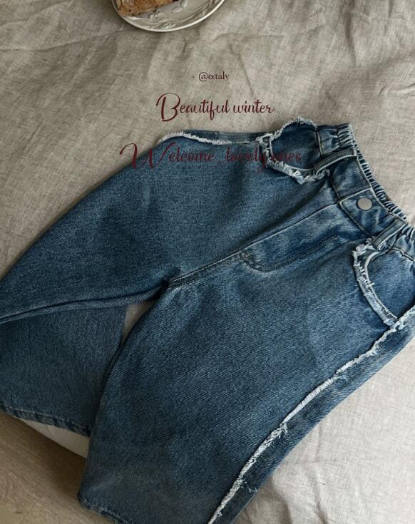 2023秋冬Z★子供服　厚手　裏起毛付きズボン★90-130cm★