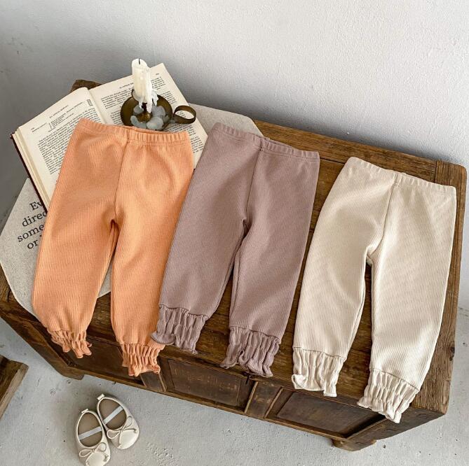 「2023秋」子供服★ズボン★レギンス★韓国風子供服★無地★ベビー★3色★66-100CM