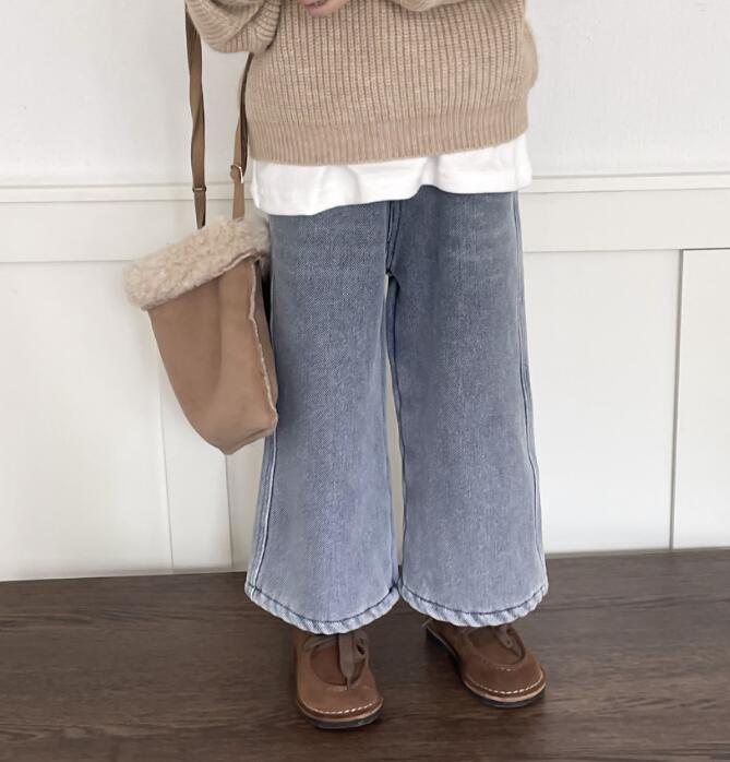 2023秋冬Y★子供服　厚手デニムズボン★90-140cm★