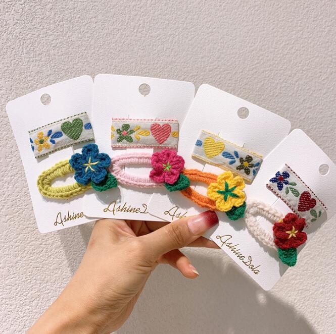 髪飾り★まとめ髪用★ヘアアクセサリー★子供用★キッズ★ヘアピン★2枚入り★多色