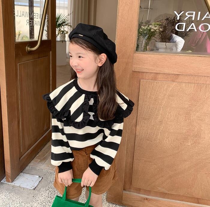 2023★春秋新作★韓国風子供服★ワンピース★トップス★2色7-15