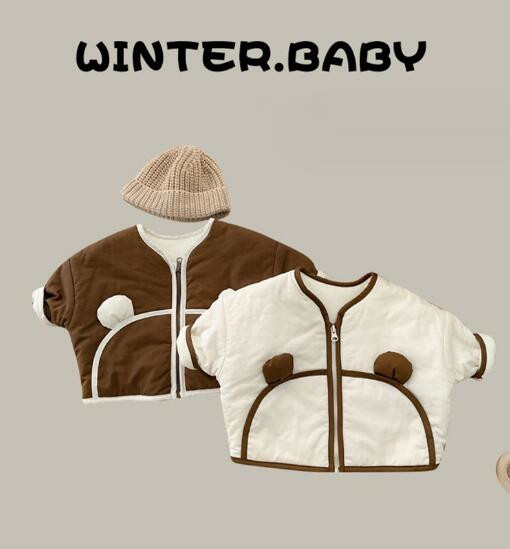 子供服★コート★トップス★裏起毛★韓国風子供服★男女兼用★ベビー★2色★66-100CM