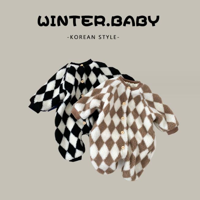 子供服★ロンパース★連体服★韓国風子供服★男女兼用★厚手★ベビー★2色★66-100CM