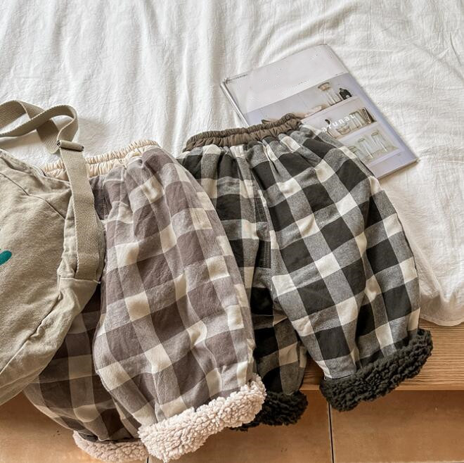 子供服★ズボン★ボトムス★韓国風子供服★裏起毛★キッズ★男女兼用★2色★80-130CM