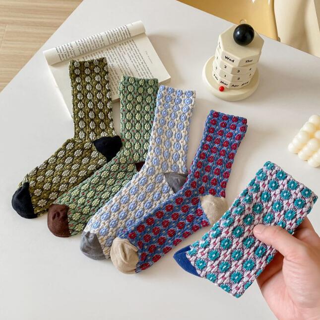 靴下★レデイース★ソックス★大人用★女性用靴下★可愛い★花柄★多色