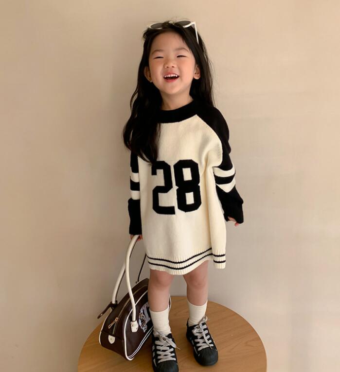 2023★春秋新作★韓国風子供服★ワンピース★2色90-140CM