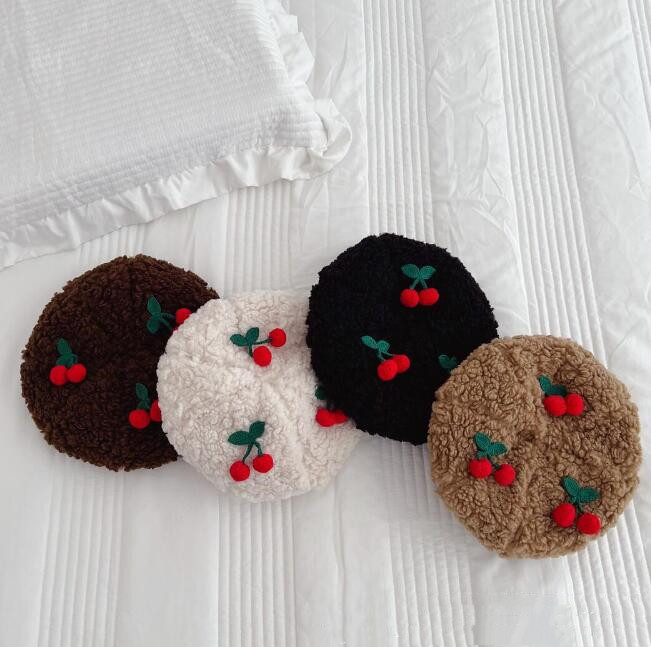 子供用/大人用★帽子★キッズ女の子★暖かい★防寒★可愛い★ベレー帽★4色