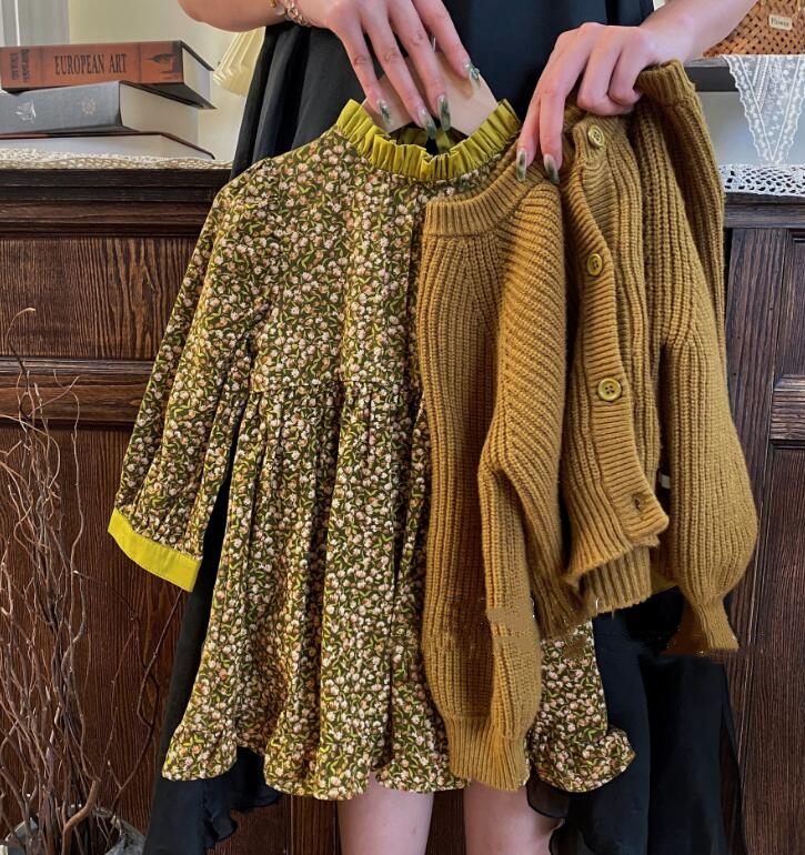 2023★春秋新作★韓国風子供服★カーディガン★ワンピース★分けて販売★90-140CM