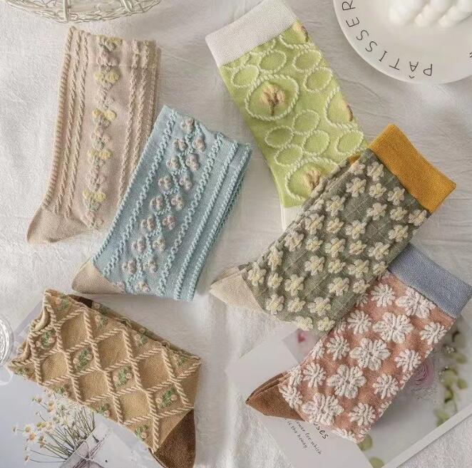 靴下★レデイース★ソックス★大人用★女性用靴下★花柄★多色