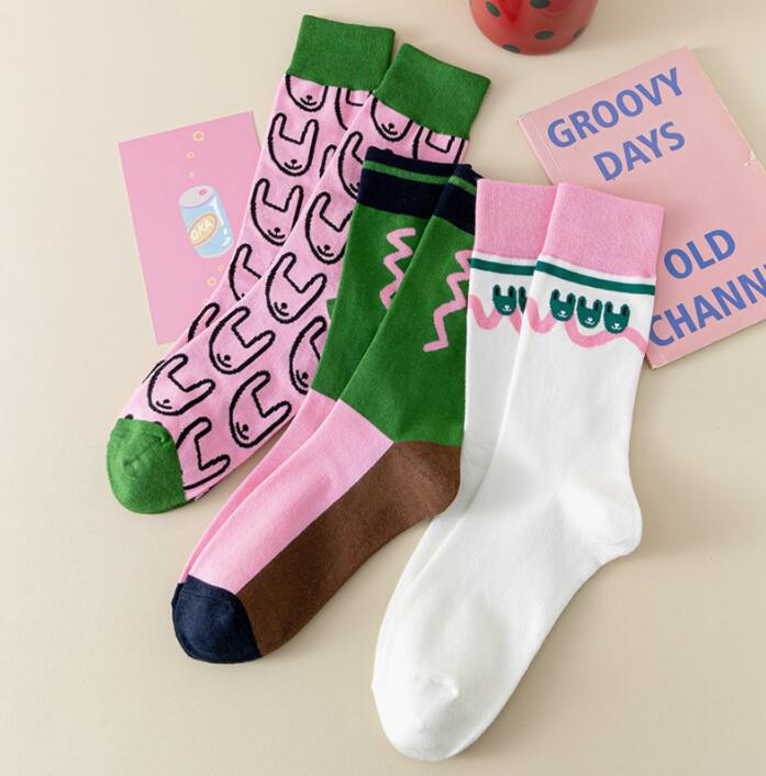 2023★春秋新作★ソックス★レディース靴下★3色