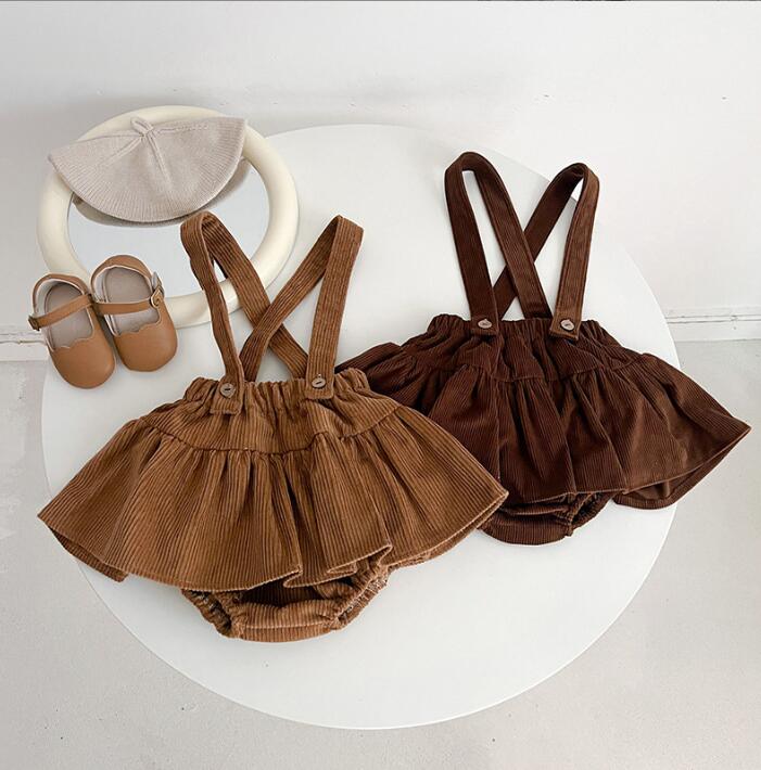 2023★秋冬新作★韓国風子供服★サロペット★コーデュロイ★2色80-120CM