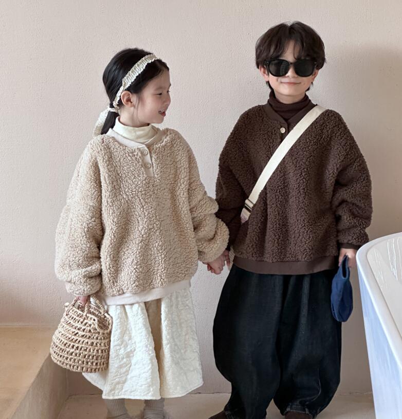 2023★秋冬新作★韓国風子供服★トレーナー★2色90-140CM