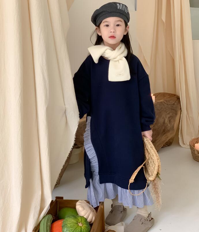 2023★秋冬新作★韓国風子供服★ワンピース★厚手★90-150CM