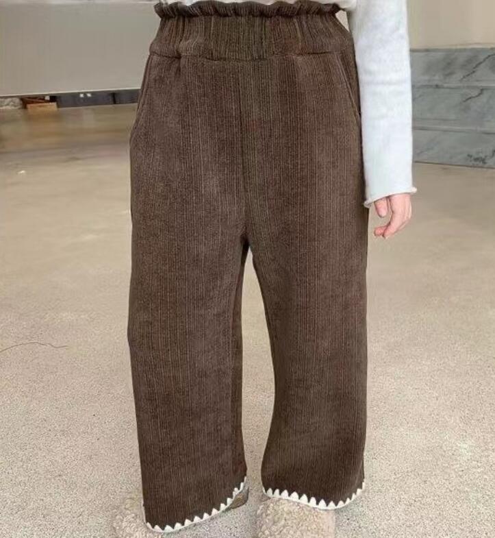 2023★秋冬新作★韓国風子供服★ズボン★コーデュロイ★2色110-150CM