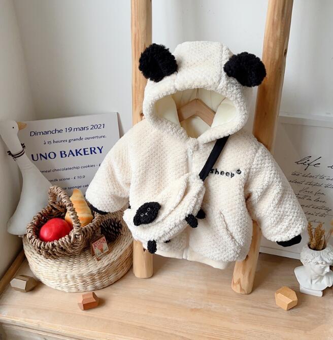 2023冬★子供服　コート+バッグ★73-100cm★