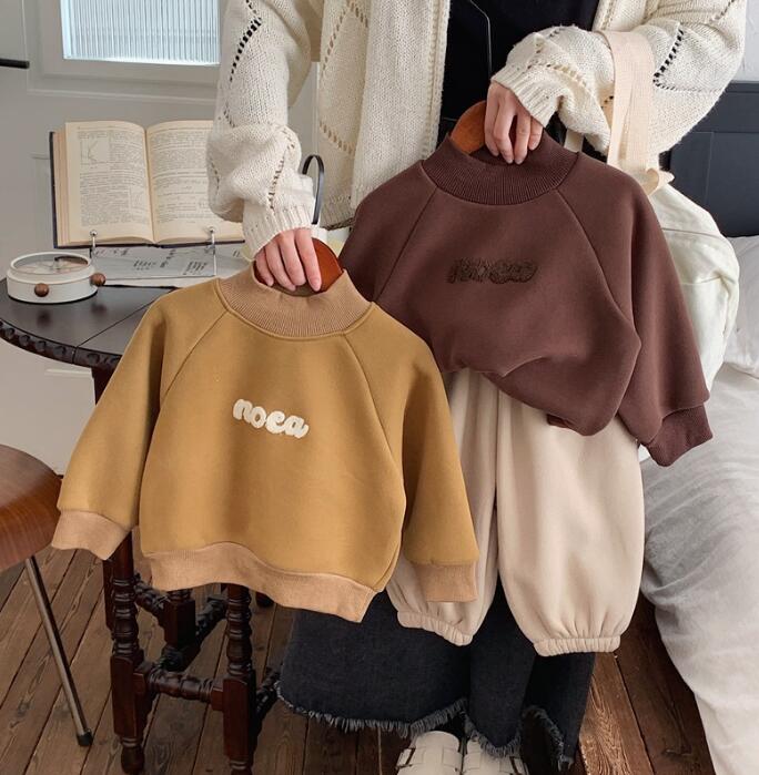 2023★秋冬新品★韓国風子供服★裏起毛★トレーナー★2色80-130CM