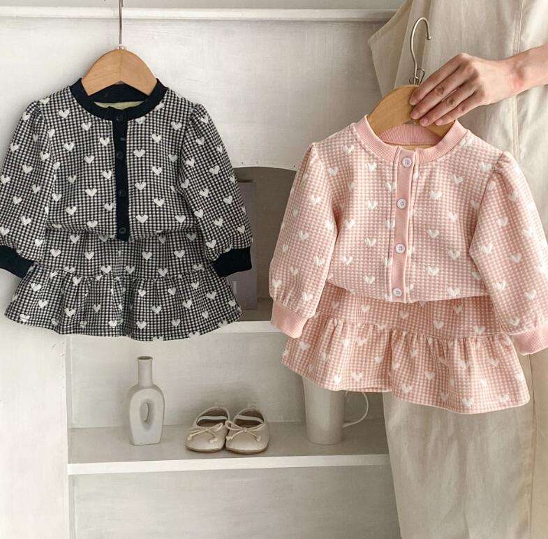 2023★春秋新作★韓国風子供服★トップス+ズボン2セット★2色66-100CM