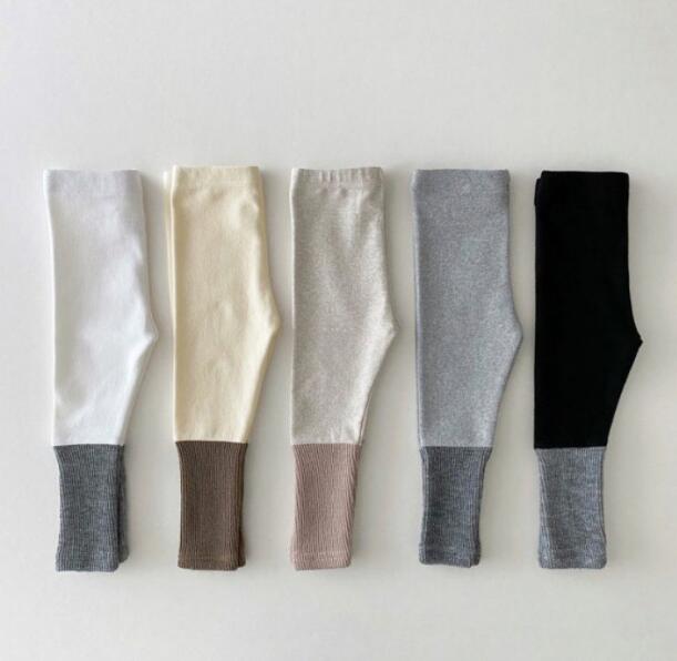 2023秋冬★ベビー服　ズボン　タイツ　裏起毛付き★66-100cm★5色