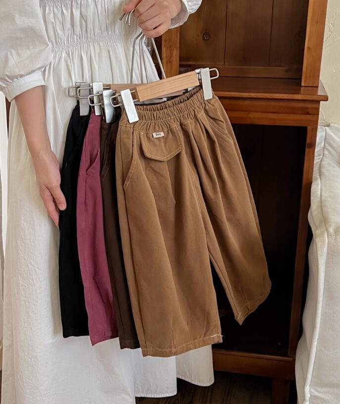 2023★春秋新作★韓国風子供服★ズボン★4色90-130CM