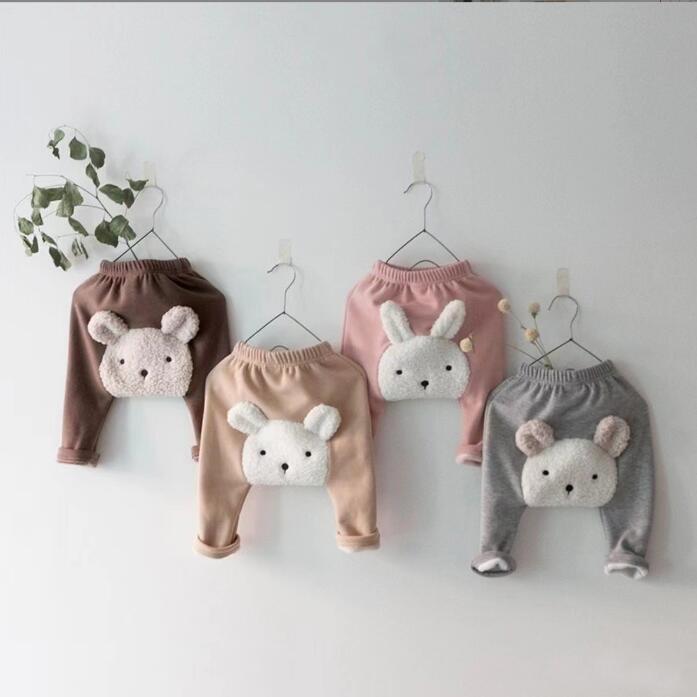 2023★秋冬新作★韓国風ベビー服★ズボン★レギンス★裏起毛★4色66-90CM